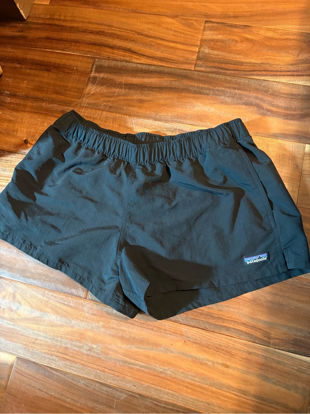 Patagonia Barely Baggies Black Shorts 2.5” Size Unmarked (1490)